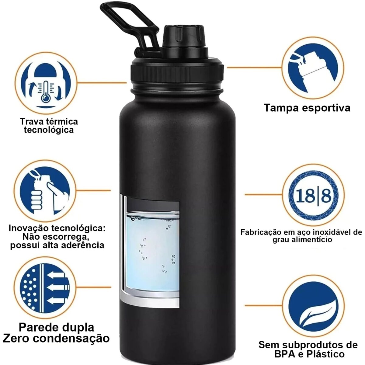 garrafa termica de aco inoxidavel isolante 1000ml modus camping hidratacao garrafa termica 02 garrafa termica de aco inoxidavel isolante 1000ml modus pescamping 102638